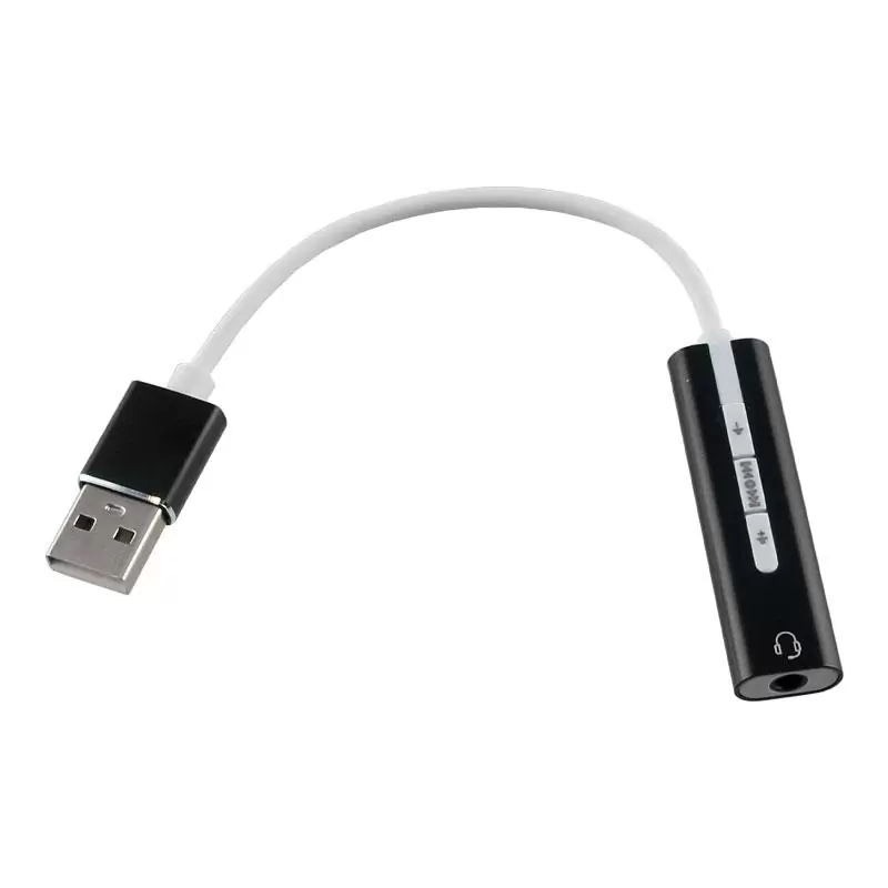 matshop.gr - NSP SOUND CARD SC01 USB TO JACK 3.5MM FEMALE FOR MAC/PS4 BLACK