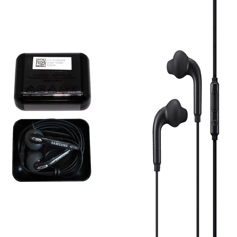 matshop.gr - HANDS FREE STEREO SAMSUNG EO-EG920BB G920/G925 BLACK BULK BOX OR