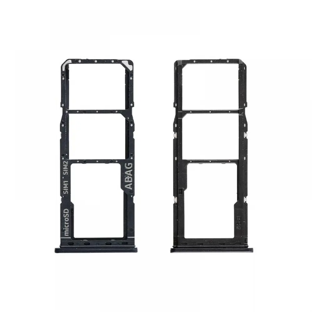 matshop.gr - SAMSUNG A21S A217 DUAL SIM CARD + MEMORY HOLDER BLACK GH98-45392A ORIGINAL SERVICE PACK