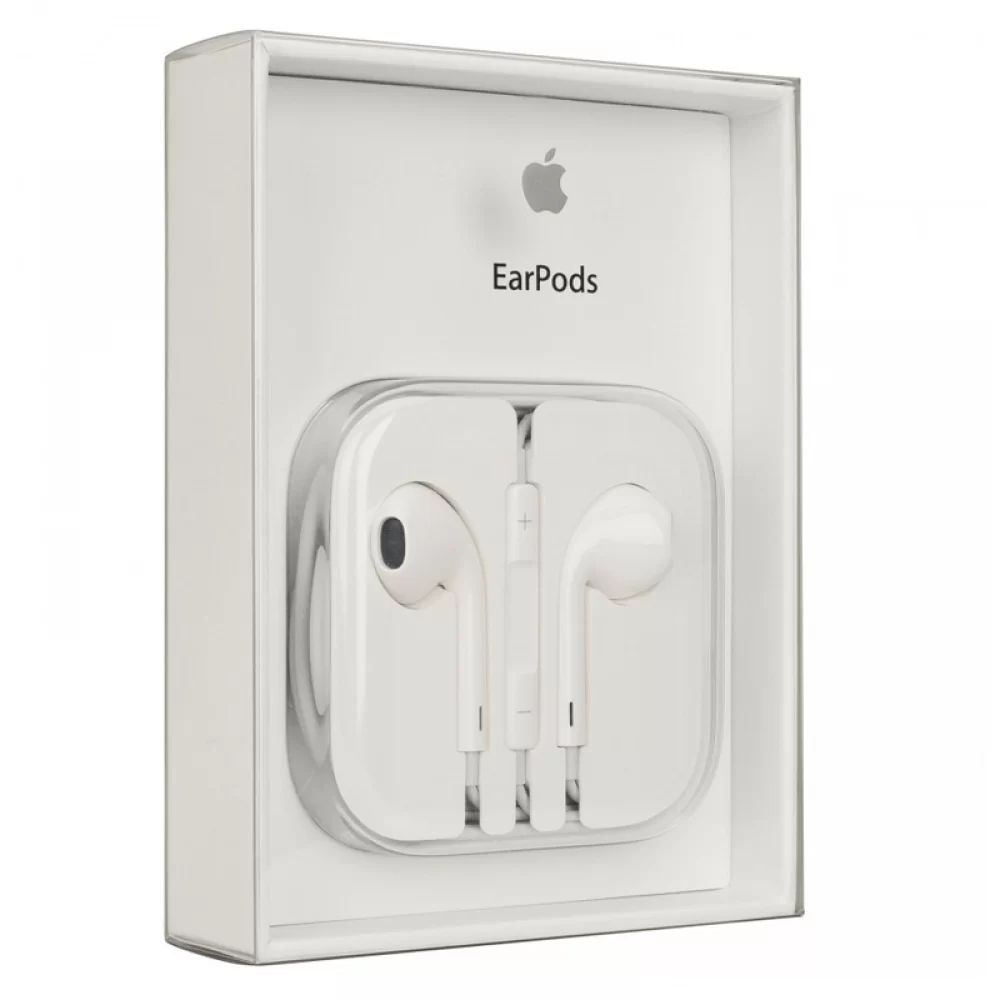 matshop.gr - APPLE HANDS FREE STEREO EARPODS WITH REMOTE AND MIC MD827ZM/A 3.5m WHITE PACKING OR