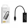 matshop.gr - NSP N08 ADAPTER USB 3.1 TYPE C TO RJ45 GIGABIT ETHERNET ADAPTOR WITH LED 1000Mbps BLACK