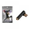 matshop.gr - VOLTE-TEL ΜΕΤΑΤΡΟΠΕΑΣ GOLD PLATED AUDIO JACK 3.5MM TO TYPE C BLACK