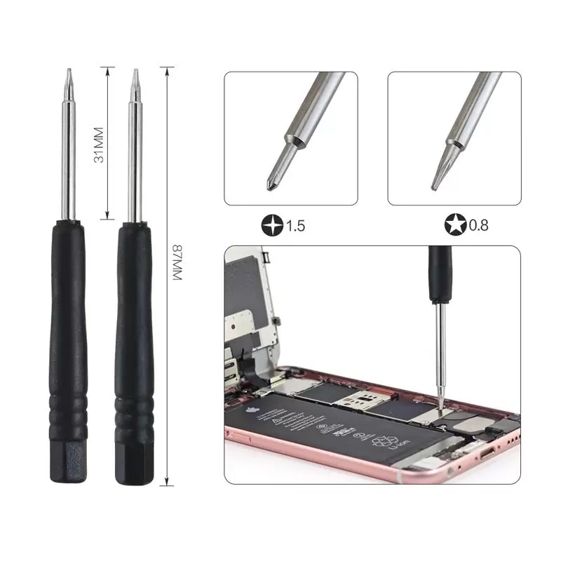 matshop.gr - ΣΕΤ ΕΡΓΑΛΕΙΩΝ BT-588 ΚΑΤΣΑΒΙΔΙ IPHONE 4G/4S 5-STAR 0.8mm + 5 PCS