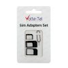 matshop.gr - ADAPTORS SET 4 IN 1 - 3 SIM CARD ADAPTORS + SIM CARD TRAY TOOL VOLTE-TEL