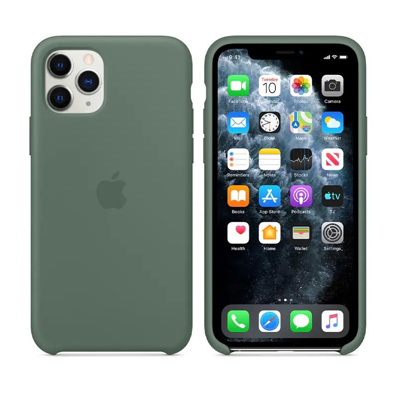 matshop.gr - ΘΗΚΗ IPHONE 11 PRO MWYP2ZM/A SILICONE COVER PINE GREEN PACKING OR