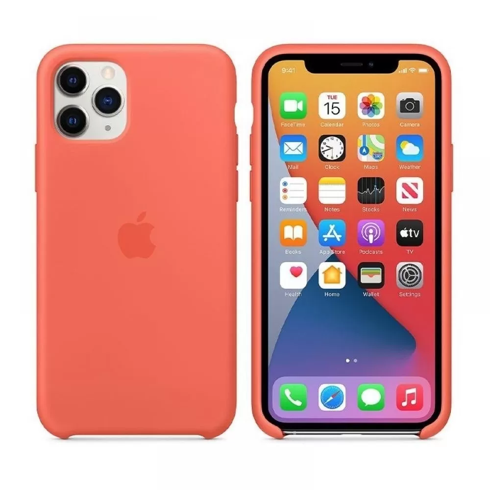 matshop.gr - ΘΗΚΗ IPHONE 11 PRO MWYQ2ZM/A SILICONE COVER ORANGE PACKING OR