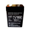 matshop.gr - YES ΜΠΑΤΑΡΙΕΣ ΜΟΛΥΒΔΟΥ 6V 4.5Ah (70 x 45 x 100) ΑΚΡΟΔΕΚΤΗΣ T1/F1 4,75mm