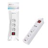 matshop.gr - VOLTE-TEL ΠΟΛΥΠΡΙΖΟ 3 ΣΟΥΚΟ ΜΕ ΔΙΑΚΟΠΤΗ-2 USB 2.4A - ΠΑΙΔΙΚΗ ΠΡΟΣΤΑΣΙΑ (3x1.5mm) 1.5m ΑΣΠΡΟ