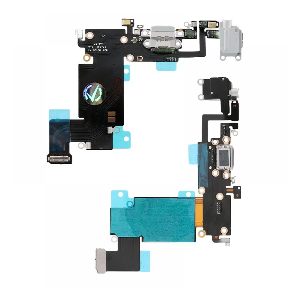 matshop.gr - IPHONE 6S PLUS (LIGHTNING) ΚΑΛΩΔΙΟ FLEX ΚΟΝΕΚΤΟΡΑ ΦΟΡΤΙΣΗΣ-HANDS FREE-ΜΙΚΡΟΦΩΝΟ GREY 3P OR