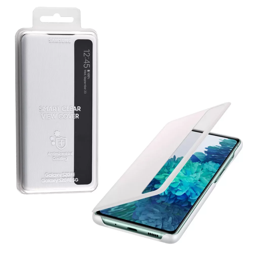 matshop.gr - ΘΗΚΗ SAMSUNG S20 FE G780 CLEAR VIEW COVER EF-ZG780CWEGEE WHITE PACKING OR