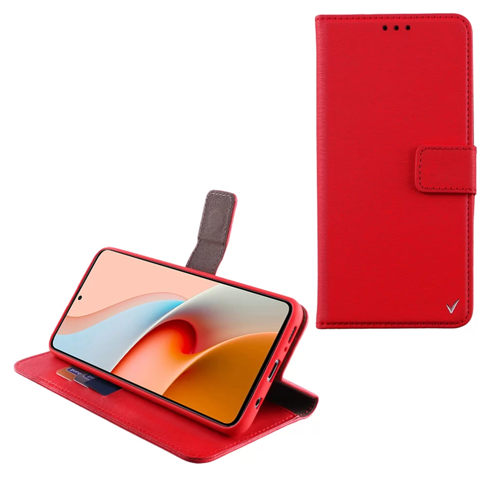 matshop.gr - VOLTE-TEL ΘΗΚΗ XIAOMI MI 10T LITE 5G/REDMI NOTE 9 PRO 5G 6.67" ALLURE MAGNET BOOK STAND CLIP RED