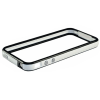 matshop.gr - VOLTE-TEL ΘΗΚΗ IPHONE 4G/4S BUMPER METAL BUTTON WHITE-BLACK