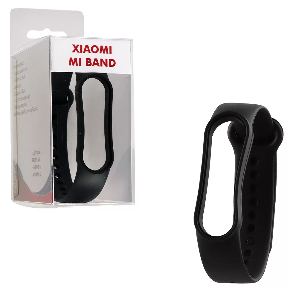 matshop.gr - VOLTE-TEL ΛΟΥΡΑΚΙ ΣΙΛΙΚΟΝΗΣ XIAOMI MI BAND 5/MI BAND 6 BLACK