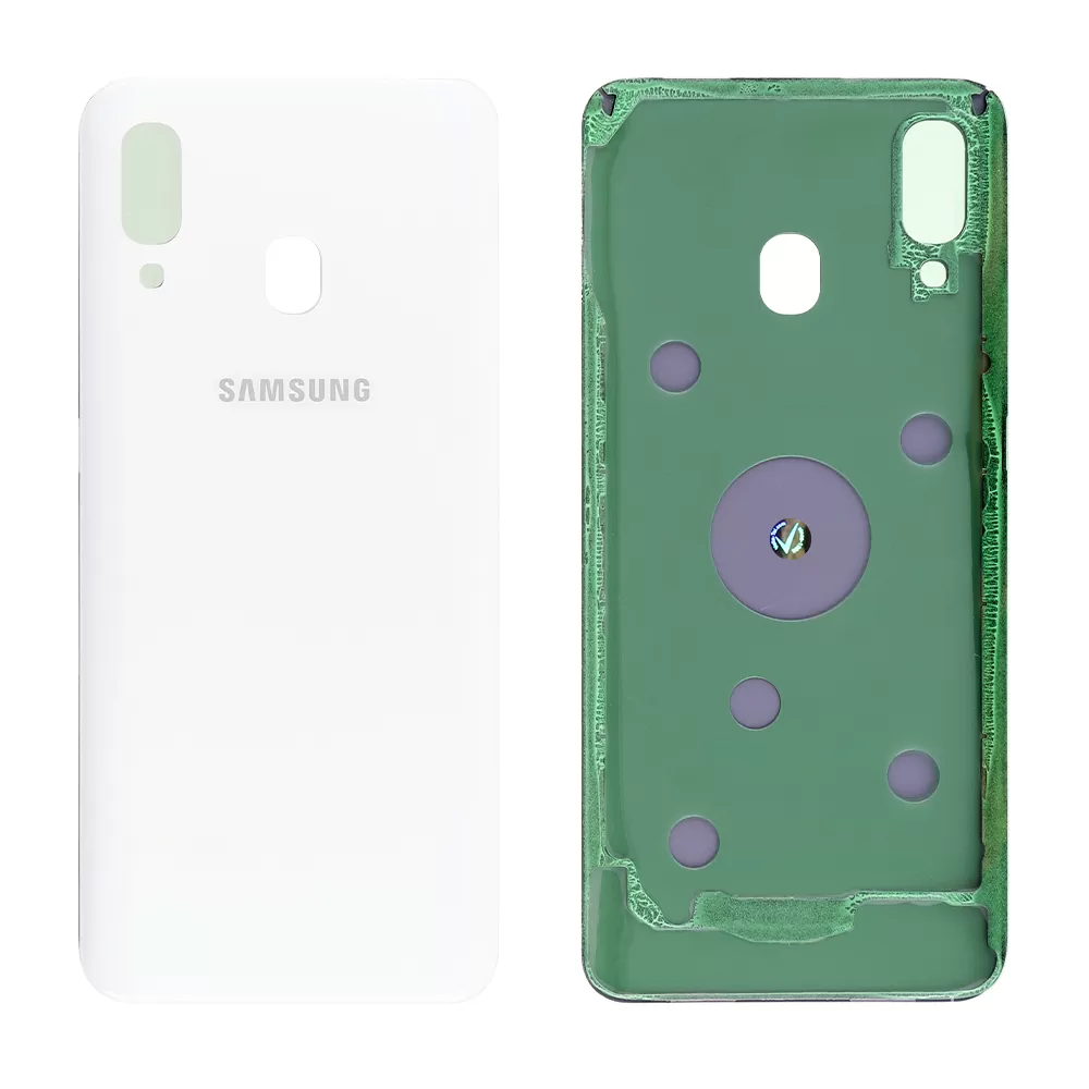 matshop.gr - SAMSUNG A40 A405 BATTERY COVER WHITE 3P OR