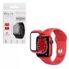 matshop.gr - VOLTE-TEL TEMPERED GLASS APPLE WATCH 41mm 1.69" 9H 0.30mm PC EDGE COVER WITH KEY 3D FULL GLUE FULL COVER RED