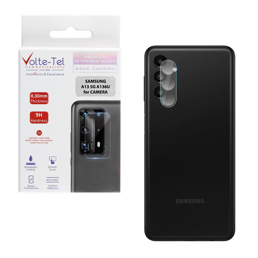 matshop.gr - VOLTE-TEL TEMPERED GLASS SAMSUNG A13 5G A136U 6.5" 9H 0.60mm FOR CAMERA