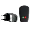 matshop.gr - VOLTE-TEL USB TRAVEL CHARGER 500mA BLACK 2 LED