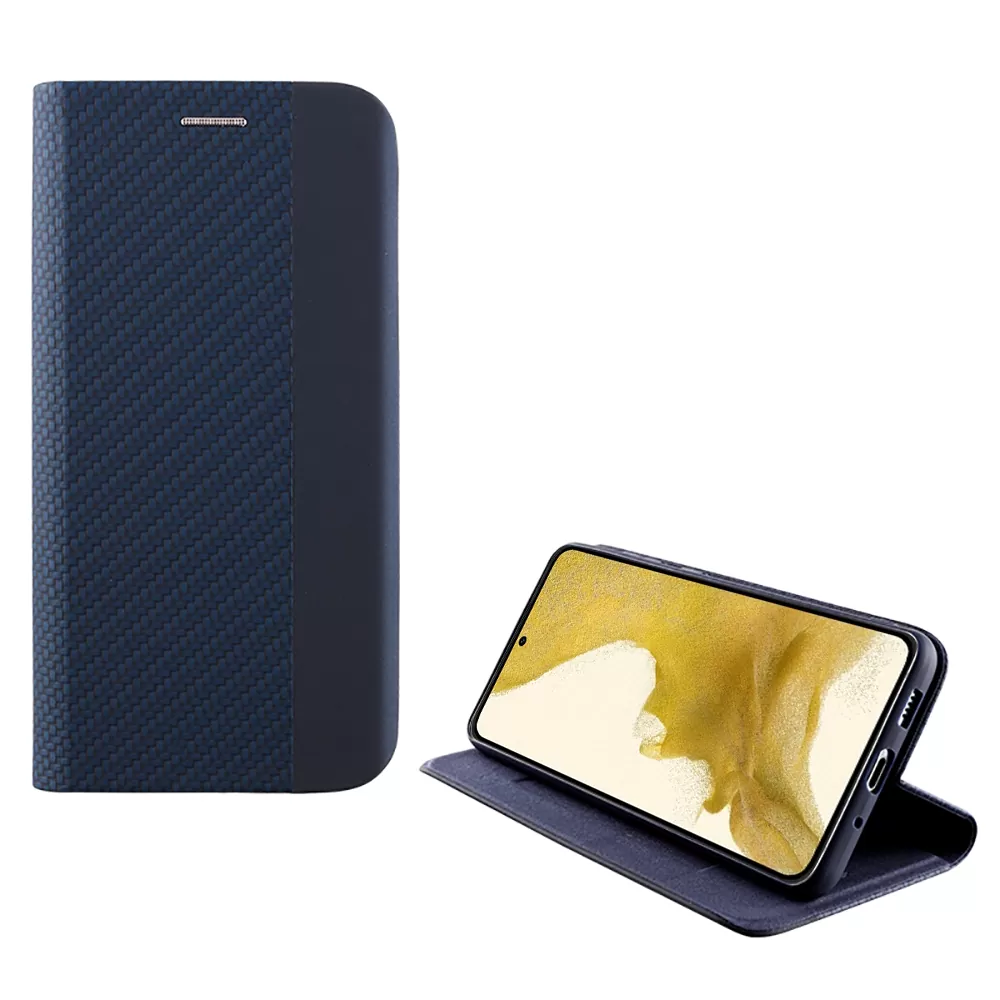 matshop.gr - IDOL 1991 ΘΗΚΗ SAMSUNG S22 PLUS 5G S906 6.55" ELITE ANTI-RFID BOOK STAND BLUE