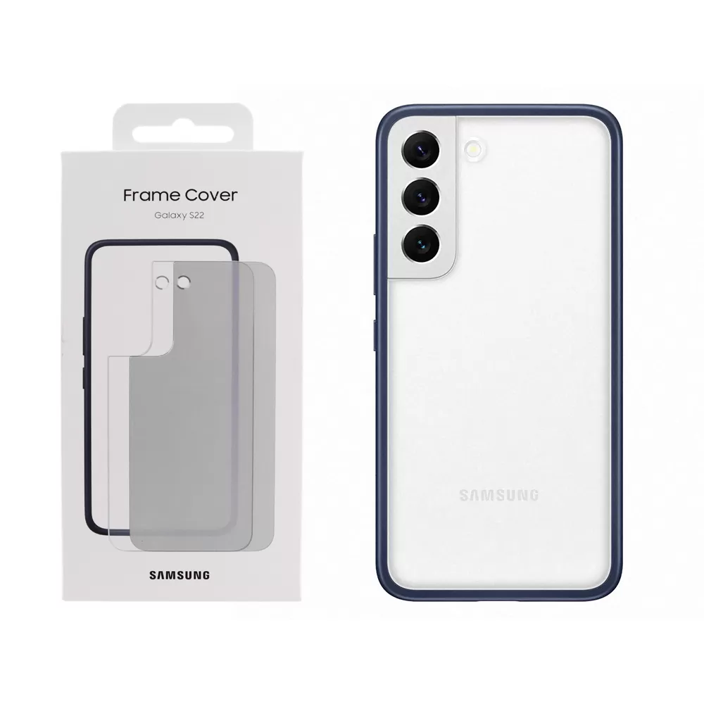 matshop.gr - ΘΗΚΗ SAMSUNG S22 5G S901 FRAME COVER EF-MS901CNEGWW NAVY PACKING OR
