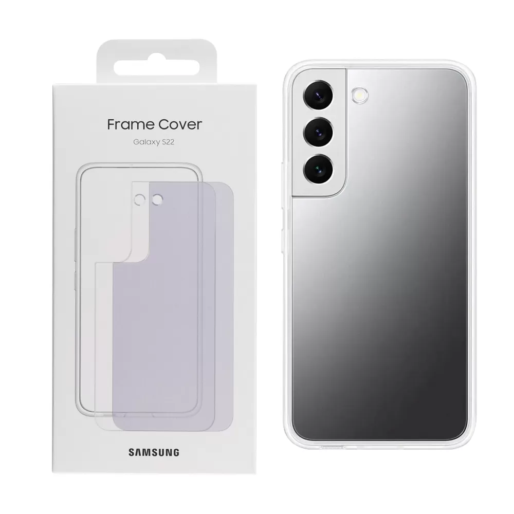matshop.gr - ΘΗΚΗ SAMSUNG S22 5G S901 FRAME COVER EF-MS901CTEGWW TRANSPARENT PACKING OR