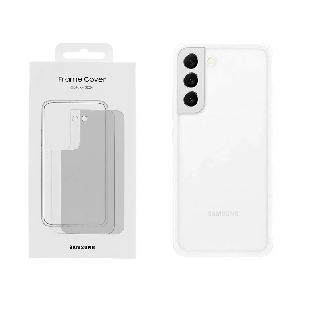 matshop.gr - ΘΗΚΗ SAMSUNG S22 PLUS 5G S906 FRAME COVER EF-MS906CWEGWW WHITE PACKING OR