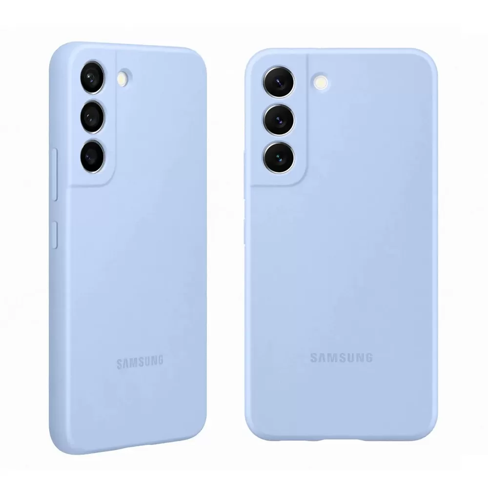 matshop.gr - ΘΗΚΗ SAMSUNG S22 PLUS 5G S906 SILICONE COVER EF-PS906TLEGWW SKY BLUE PACKING OR