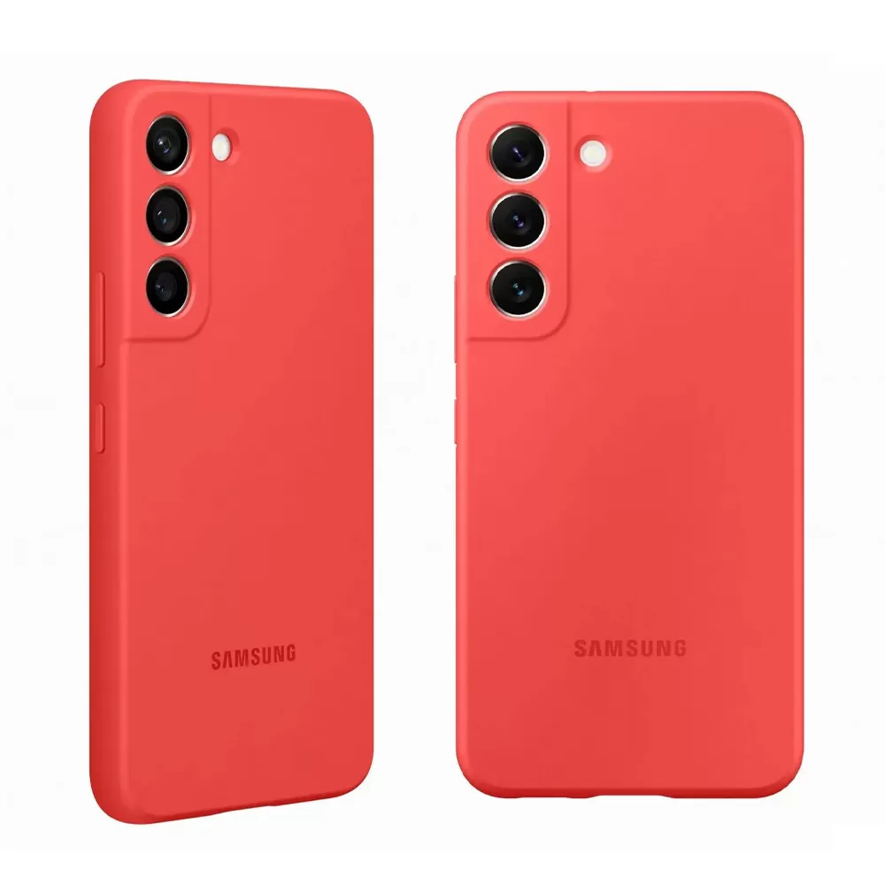 matshop.gr - ΘΗΚΗ SAMSUNG S22 PLUS 5G S906 SILICONE COVER EF-PS906TPEGWW CORAL PACKING OR