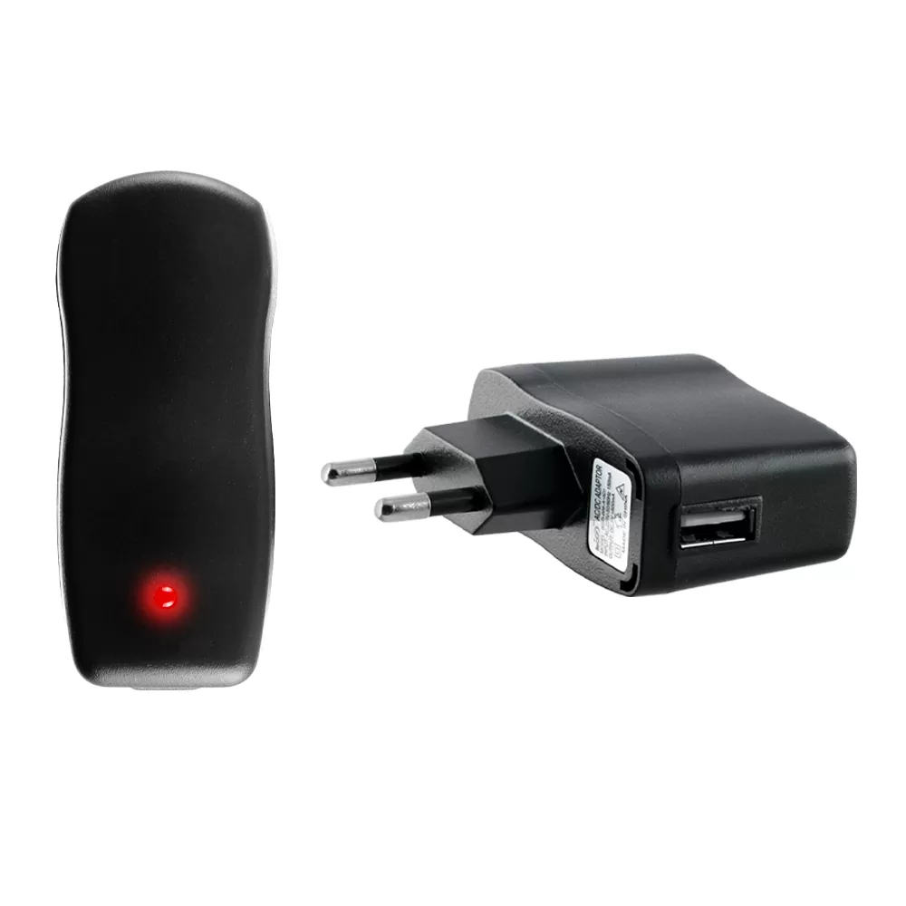 matshop.gr - VOLTE-TEL USB TRAVEL CHARGER 500mA BLACK 1 LED 1 COLOR