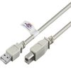 matshop.gr - ΚΑΛΩΔΙΟ Η/Υ USB (A)-> USB (B) USB 2.0 2m GREY Hi-Speed
