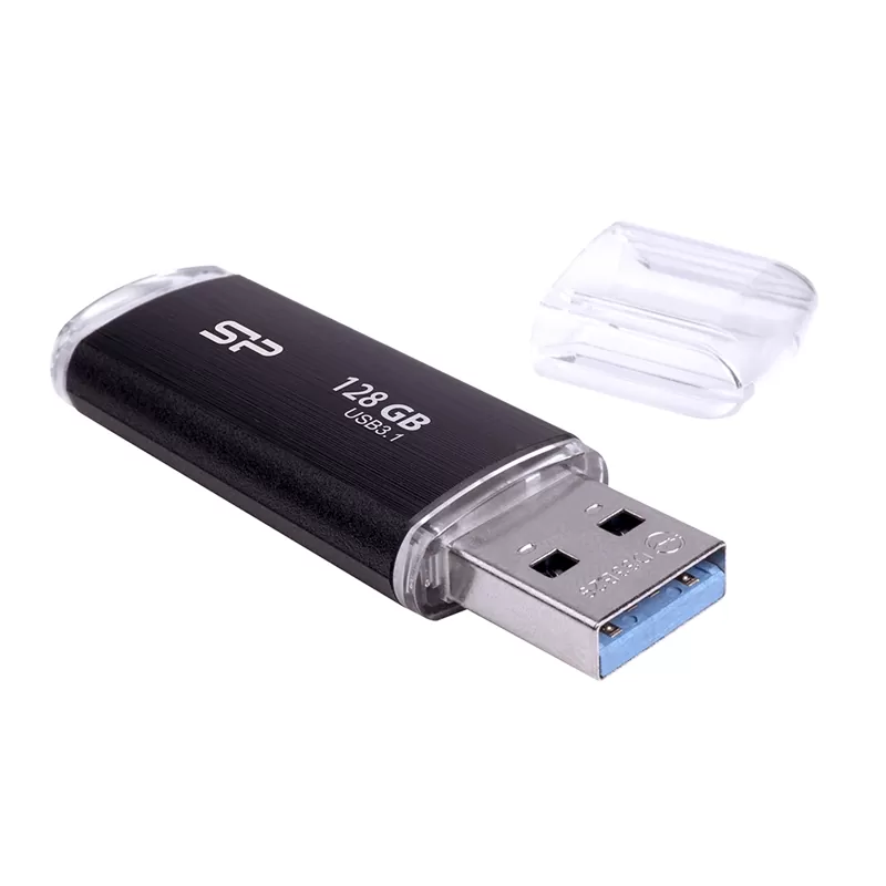 matshop.gr - SILICON POWER USB FLASH DRIVE 128GB USB 3.2 BLAZE B02 SP128GBUF3B02V1K BLACK