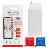 matshop.gr - VOLTE-TEL TEMPERED GLASS MLS DIAMOND 5.2" 9H 0.26mm 2.5D FULL GLUE