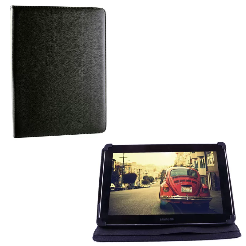 matshop.gr - VOLTE-TEL ΘΗΚΗ TABLET 6.5" - 8.4" (21,7cm x 15,7cm) UNIVERSAL LEATHER BOOK STAND BLACK