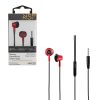 matshop.gr - NSP HANDS FREE STEREO UNIVERSAL 3.5mm 1.2m ULTRA BASS HN30 WITH REMOTE AND MIC RED