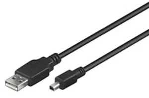 matshop.gr - ΚΑΛΩΔΙΟ Η/Υ  USB (A)-> USB (B) Mini 4pins USB 2.0 1.8m BLACK