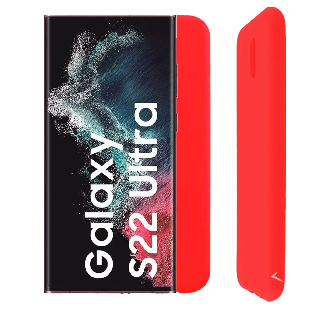 matshop.gr - VOLTE-TEL ΘΗΚΗ SAMSUNG S22 ULTRA 5G S908 6.8" SILICON TPU FULL CAMERA PROTECTION RED
