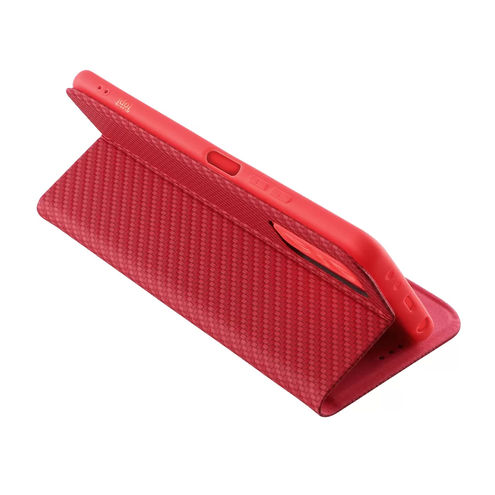 matshop.gr - IDOL 1991 ΘΗΚΗ IPHONE 14 6.1" ELITE ANTI-RFID BOOK STAND RED