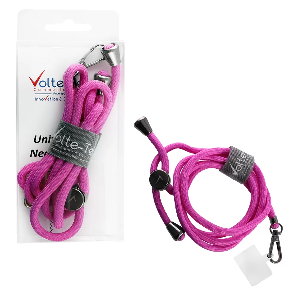 matshop.gr - VOLTE-TEL NECK STRAP - ΛΟΥΡΑΚΙ ΛΑΙΜΟΥ ΓΙΑ ΘΗΚΕΣ ΡΟΖΕ ΜΩΒ VT30