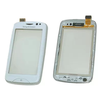 matshop.gr - SONY ERICSSON CK15i TXT PRO TOUCH SCREEN + FRONT COVER WHITE ORIGINAL SERVICE PACK