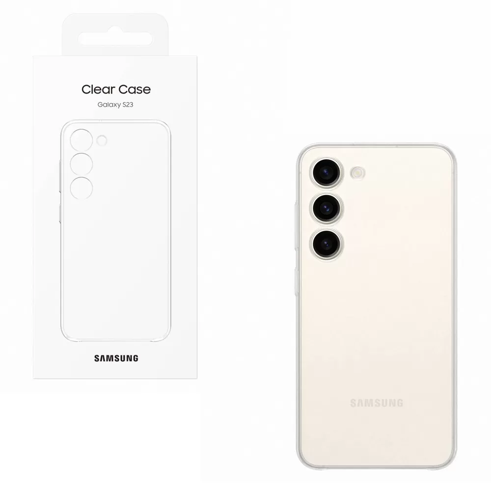 matshop.gr - ΘΗΚΗ SAMSUNG S23 5G S911 CLEAR SLIM CASE EF-QS911CTEGWW TRANSPARENT PACKING OR