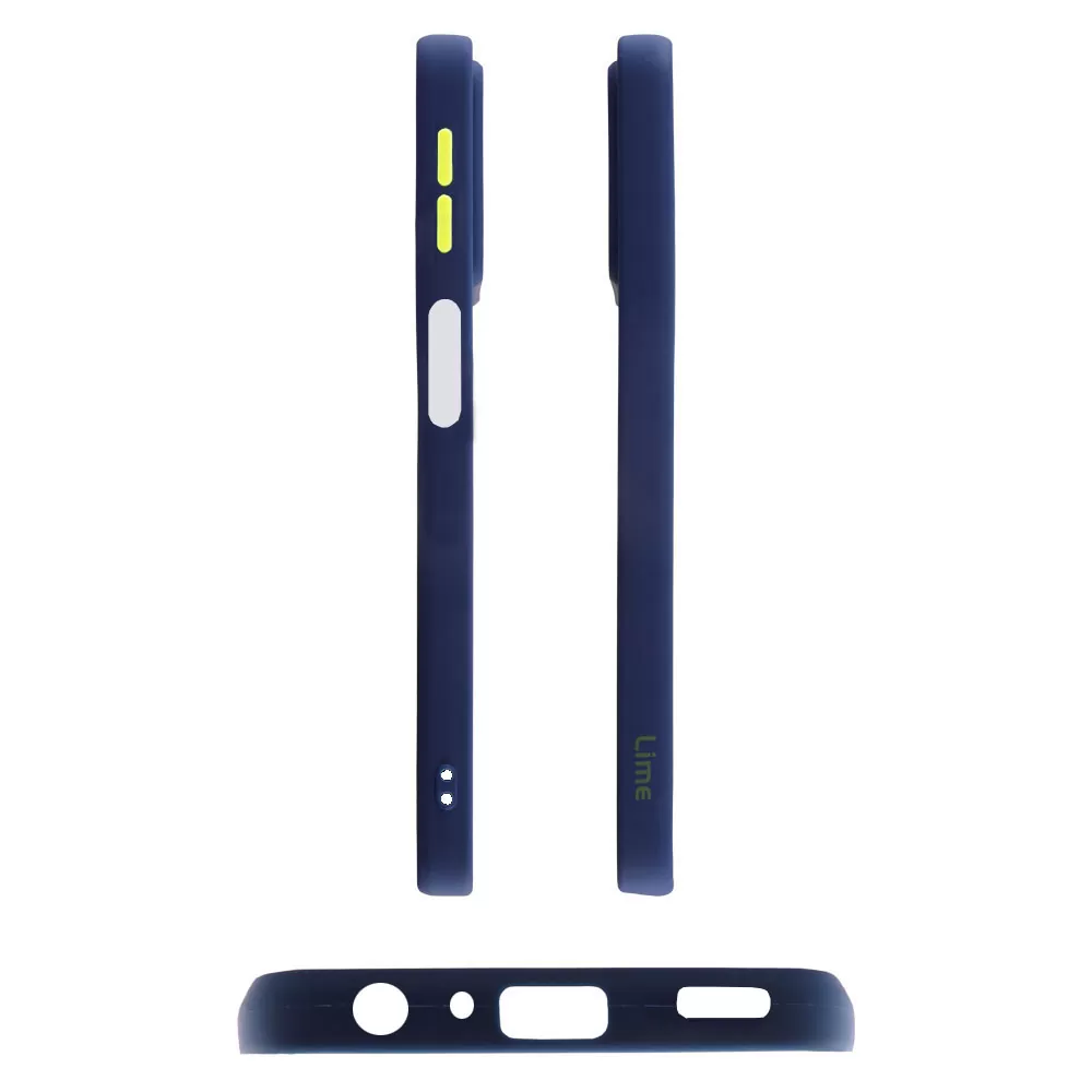 matshop.gr - LIME ΘΗΚΗ SAMSUNG A23 4G A235/A23 5G A236 6.6" HARDSHELL FUSION FULL CAMERA PROTECTION BLUE WITH YELLOW KEYS
