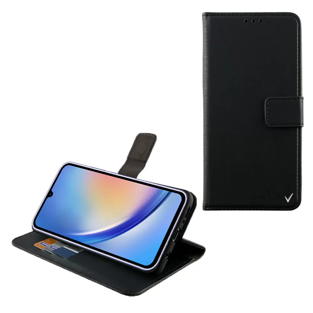 matshop.gr - VOLTE-TEL ΘΗΚΗ SAMSUNG A34 5G A346 6.6" ALLURE MAGNET BOOK STAND CLIP BLACK