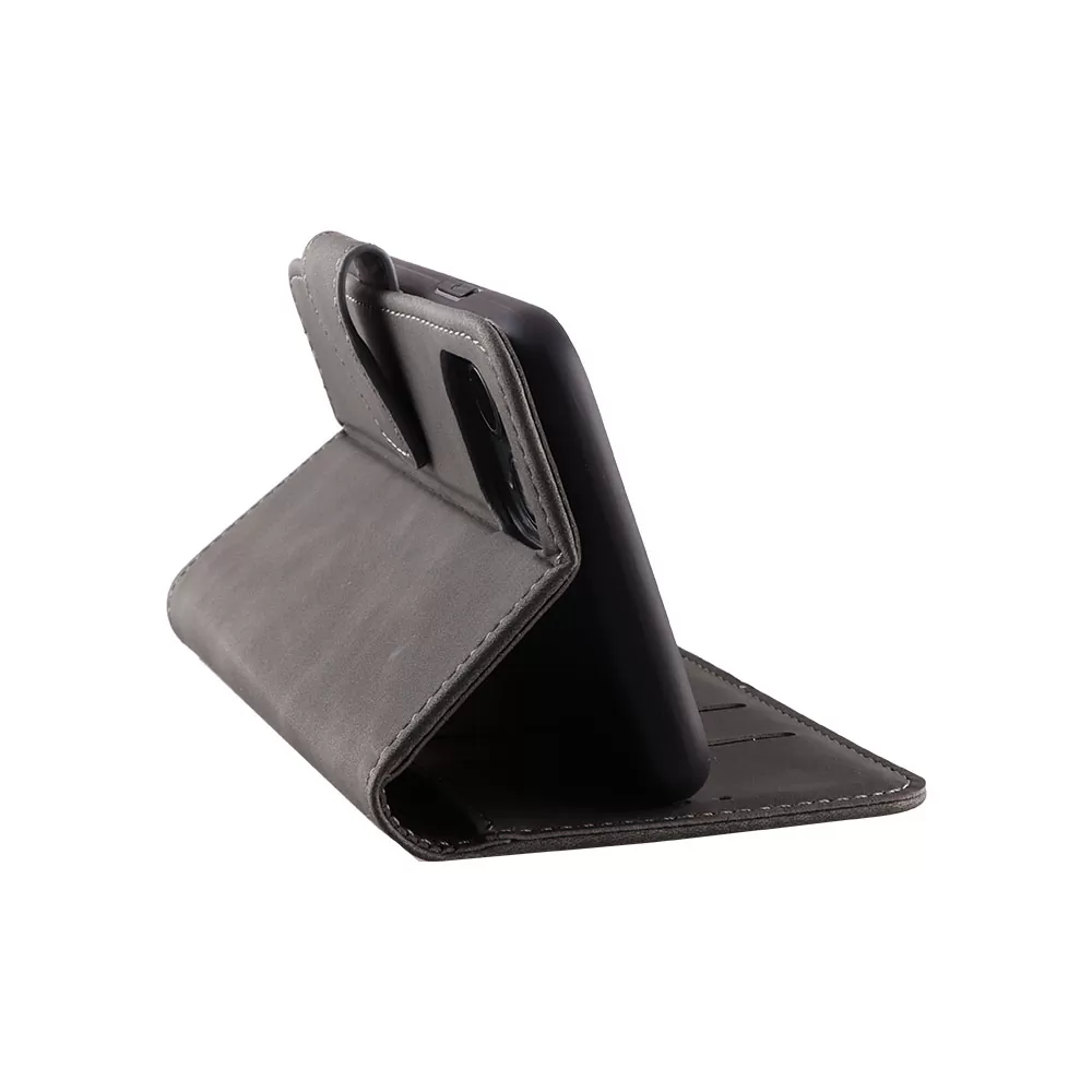 matshop.gr - LIME ΘΗΚΗ SAMSUNG A23 4G A235/A23 5G A236 6.6" ESSENTIAL MAGNET BOOK STAND CLIP GREY