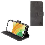 matshop.gr - LIME ΘΗΚΗ SAMSUNG A33 5G A336 6.4" ESSENTIAL MAGNET BOOK STAND CLIP GREY