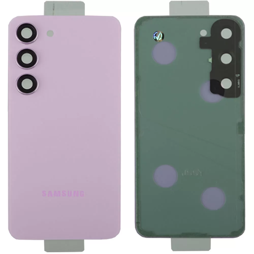 matshop.gr - SAMSUNG S23 5G S911 BATTERY COVER + LENS LAVENDER 3P OR