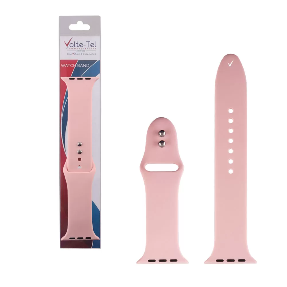 matshop.gr - VOLTE-TEL ΛΟΥΡΑΚΙ ΡΟΛΟΓΙΟΥ ΣΙΛΙΚΟΝΗΣ APPLE WATCH 42/44/45/49mm ICONBAND PINK VT104