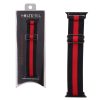 matshop.gr - VOLTE-TEL ΛΟΥΡΑΚΙ ΡΟΛΟΓΙΟΥ APPLE WATCH 42/44/45/49mm ELASTIC BRAIDED NYLON BLACK WITH RED STRIPE VT101