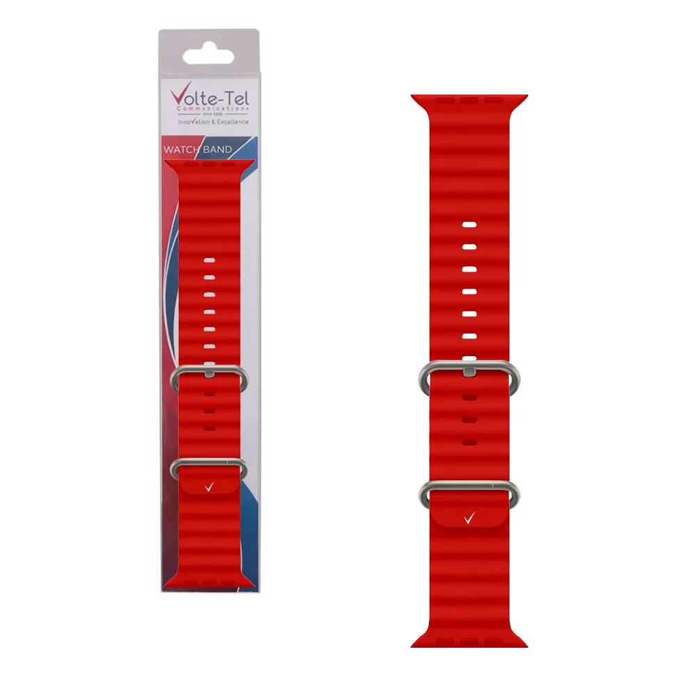 matshop.gr - VOLTE-TEL ΛΟΥΡΑΚΙ ΡΟΛΟΓΙΟΥ APPLE WATCH 38/40/41mm OCEAN BAND LOOP RED VT107