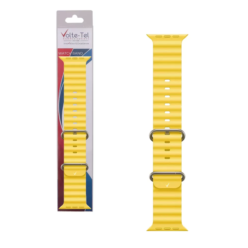 matshop.gr - VOLTE-TEL ΛΟΥΡΑΚΙ ΡΟΛΟΓΙΟΥ APPLE WATCH 38/40/41mm OCEAN BAND LOOP YELLOW VT107