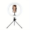 matshop.gr - VOLTE-TEL VT122 3 COLOR LED SELFIE RING LIGHT 12" 30cm 2700-7000K 5V/8W ΜΕ ΤΡΙΠΟΔΟ/PAN TILT ΚΑΙ ΒΑΣΗ ΤΗΛΕΦΩΝΟΥ