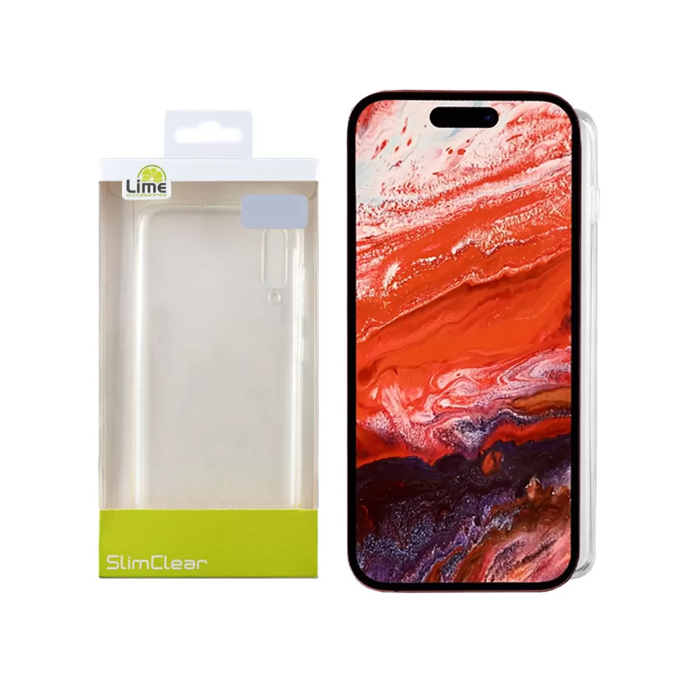 matshop.gr - LIME ΘΗΚΗ IPHONE 15 6.1" SLIMCLEAR TPU CAMERA GUARD ΔΙΑΦΑΝΗ